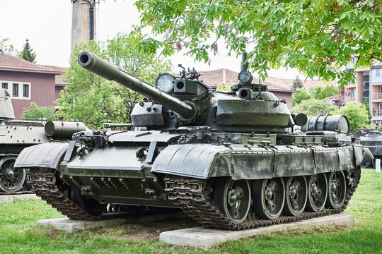 Soviet medium tank T-55 in museum