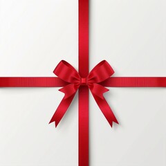 White Gift Box With Red Bow