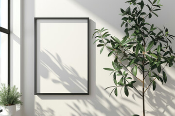 The blank frame on the wall
