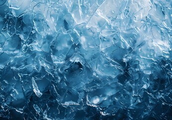 Obraz premium Abstract Blue Ice Texture Background
