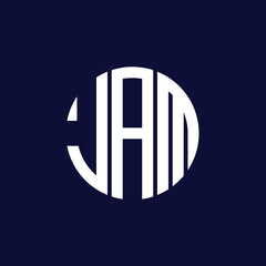 jam circle logo design © Abdullah