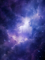 Fototapeta premium Abstract mystic purple starfield with cosmic energy, deep space mystery and cosmetic stardust