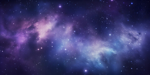 Obraz premium Abstract mystic purple starfield with cosmic energy, deep space mystery and cosmetic stardust