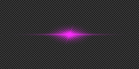 Purple horizontal light effect of lens flares © dniprodd