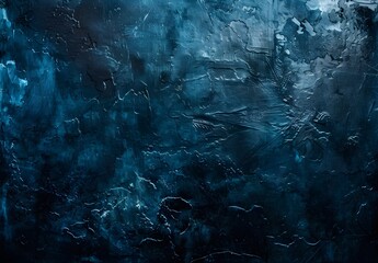 Abstract Dark Blue Grunge Texture Wall Background