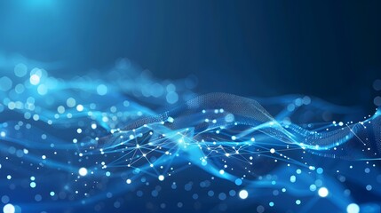 Abstract Digital Network Connection Background