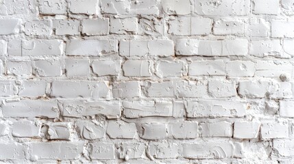 Fototapeta premium Aged white brick wall background