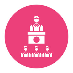 Conference vector icon. Can be used for Business Training iconset.