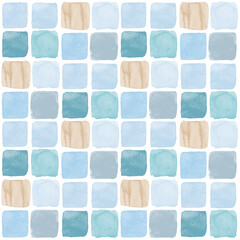 青の水彩　和風イメージ背景
