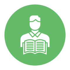 Learning vector icon. Can be used for Business Training iconset.