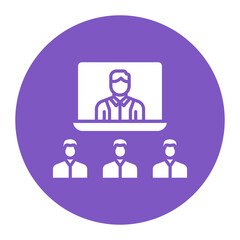 Video Conference vector icon. Can be used for Business Training iconset.