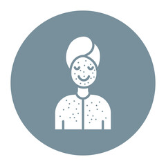 Allergy vector icon. Can be used for Skincare iconset.