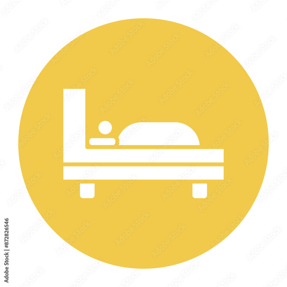 Sticker rest vector icon. can be used for comfort iconset.