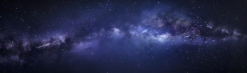 Naklejka premium Milky Way Galaxy Night Sky Panoramic