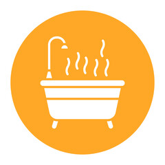 Hot Bath vector icon. Can be used for Comfort iconset.