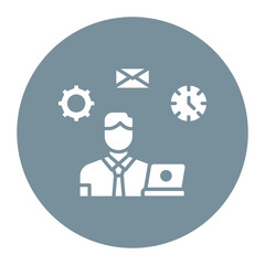 Multi Tasking vector icon. Can be used for Home Based Business iconset.