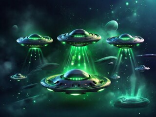ufo in space