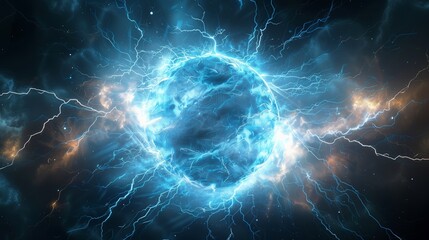 Obraz premium Radiant Cosmic Energy Sphere