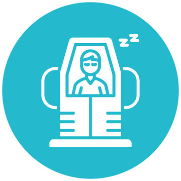 Hibernation vector icon. Can be used for Science Fiction iconset.