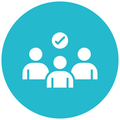 Teamwork vector icon. Can be used for Personality Traits iconset.