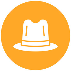 Beach Hat vector icon. Can be used for Coastline iconset.