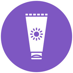 Sunscreen vector icon. Can be used for Hajj Pilgrimage iconset.