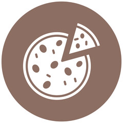 Pizza vector icon. Can be used for Italy iconset.