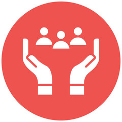 Support Group vector icon. Can be used for Chemotherapy iconset.