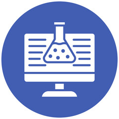 Virtual Lab vector icon. Can be used for Lab iconset.