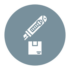 Box Cutter vector icon. Can be used for Warehouse iconset.