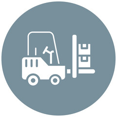 Fork Lift vector icon. Can be used for Manufacturing iconset.