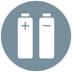 Many Batteries vector icon. Can be used for Battery and Power iconset.