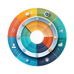 Infographic circle illustration