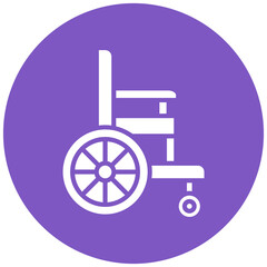 Wheel Chair vector icon. Can be used for Archery iconset.