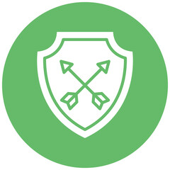 Sheild vector icon. Can be used for Archery iconset.