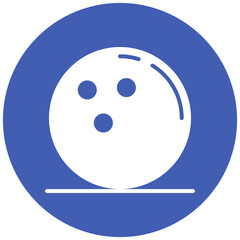 Ball vector icon. Can be used for Bowling iconset.