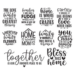 10 Family SVG Bundle