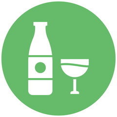 Alcohol vector icon. Can be used for Luxury iconset.