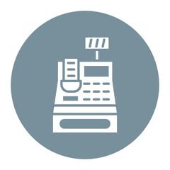 Cashier Machine vector icon. Can be used for Trading iconset.