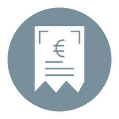 Euro Bill vector icon. Can be used for Trading iconset.