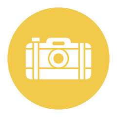 Photo Camera vector icon. Can be used for Retro iconset.
