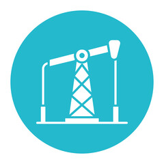 Fossil Fuel vector icon. Can be used for Global Warming iconset.