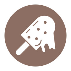 Melting Ice vector icon. Can be used for Global Warming iconset.