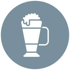 Latte Macchiato vector icon. Can be used for Beverages iconset.
