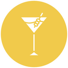 Martini vector icon. Can be used for Beverages iconset.