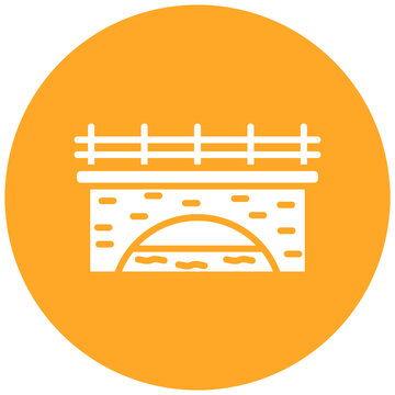 recommend clip art: Water Bridge vector icon. Can be used for Medieval iconset.