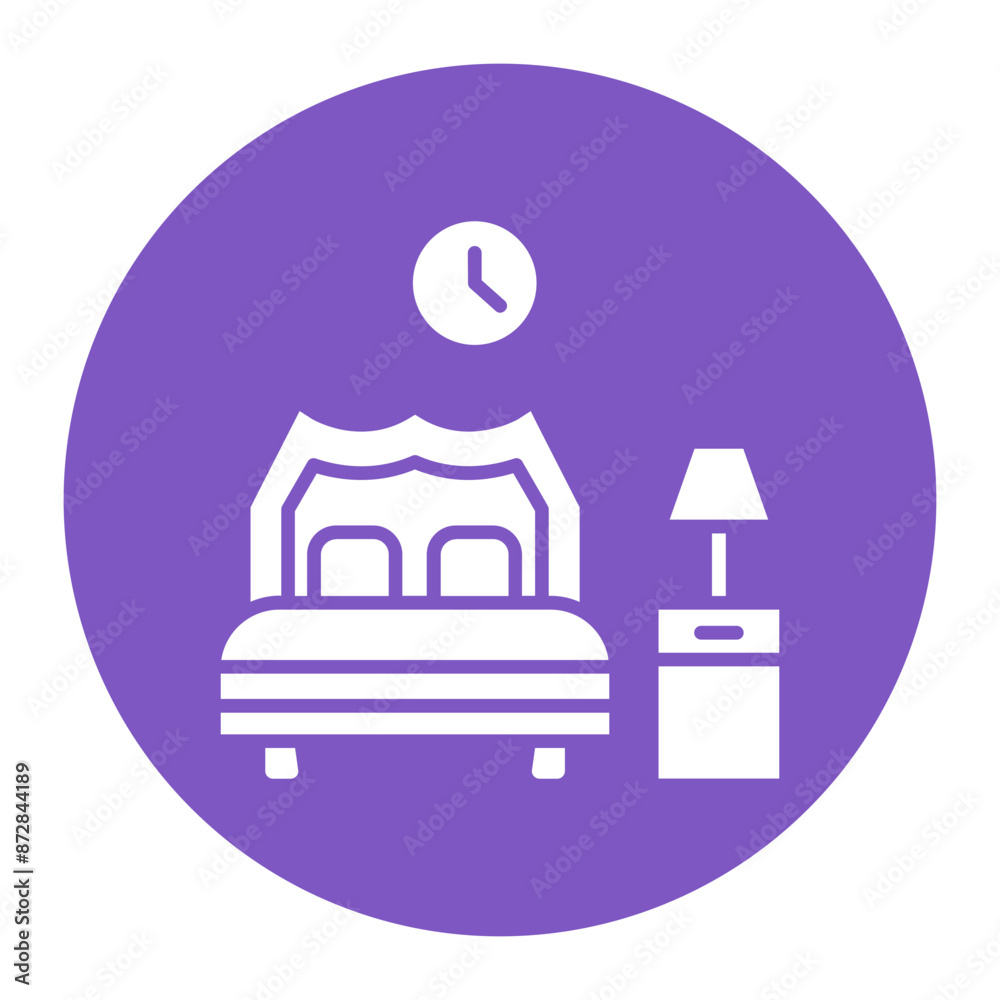 Wall mural Bedroom vector icon. Can be used for Home Improvements iconset.