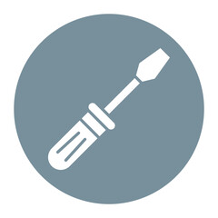 Screwdriver vector icon. Can be used for Home Improvements iconset.