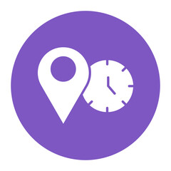Local Time vector icon. Can be used for Vacation Planning iconset.