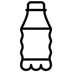Water Bottle vector icon illustration of Lifestyles iconset.